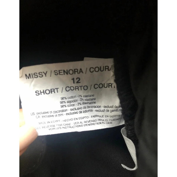 Gloria Vanderbilt Amanda Jeans sz 12Short Black Classic Rise NWT - Picture 8 of 8